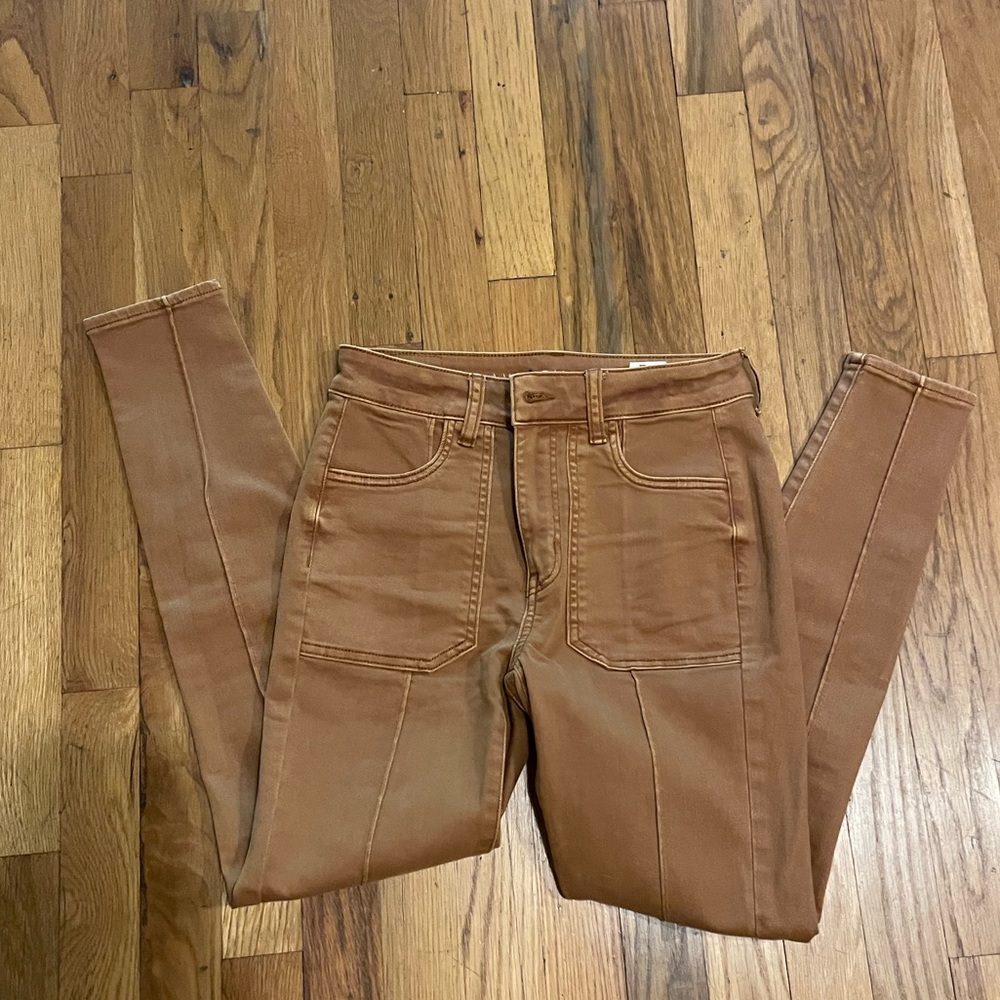 Camel hi rise jegging